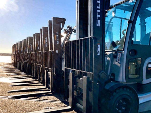 Solent Stevedores’ Electric Forklifts at the Port of Southampton