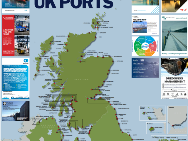 New map shows the scale of ports and harbour coverage across the UK