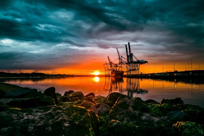 Southampton Port Sunset, Kevin Handford